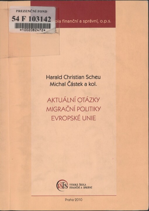 Aktuální otázky migrační politiky Evropské unie