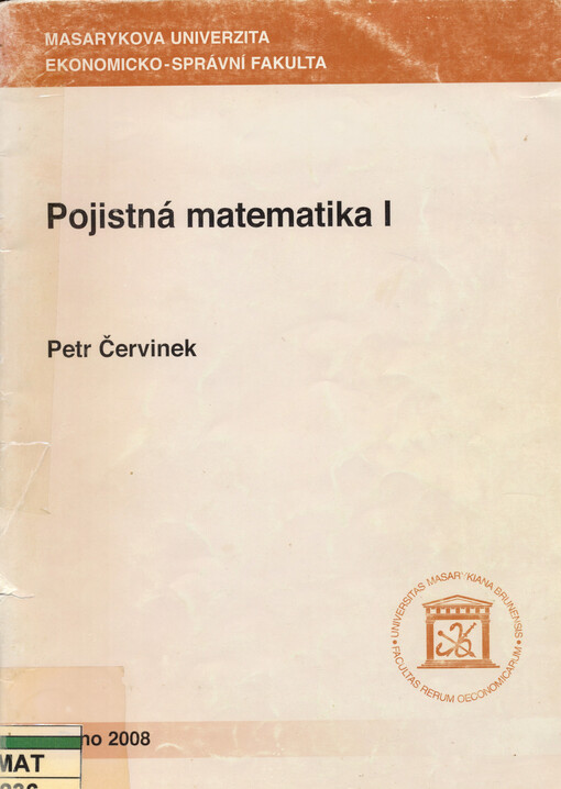 Pojistná matematika I