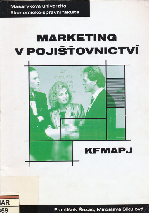 Marketing v pojišťovnictví: distanční studijní opora
