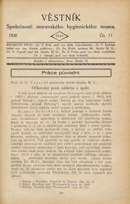 Věstník Společnosti Moravského hygienického musea