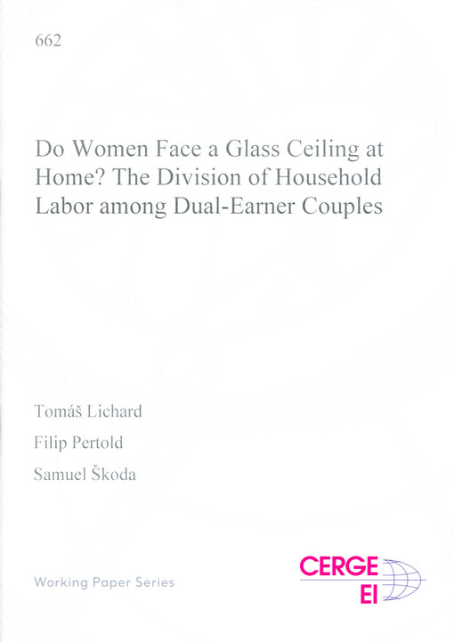 Do women face a glass ceiling at home? : the division of household labor among dual-earner couples