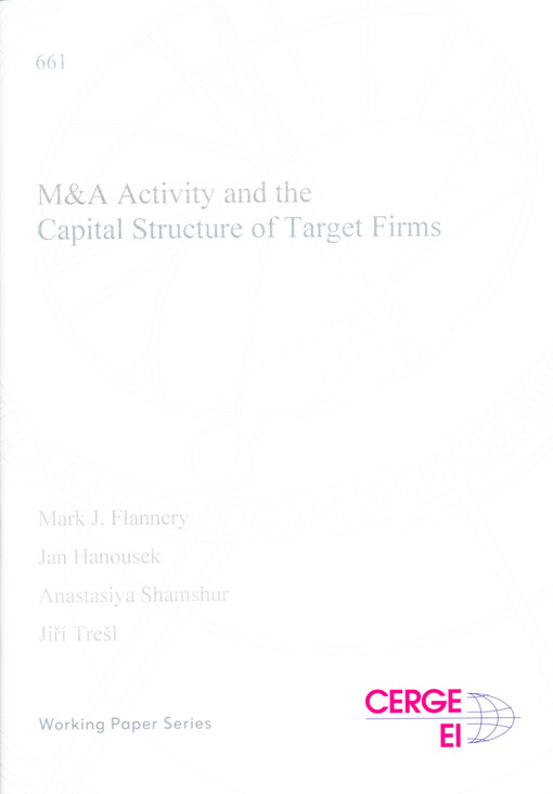 M&A activity and the capital structure of target firms