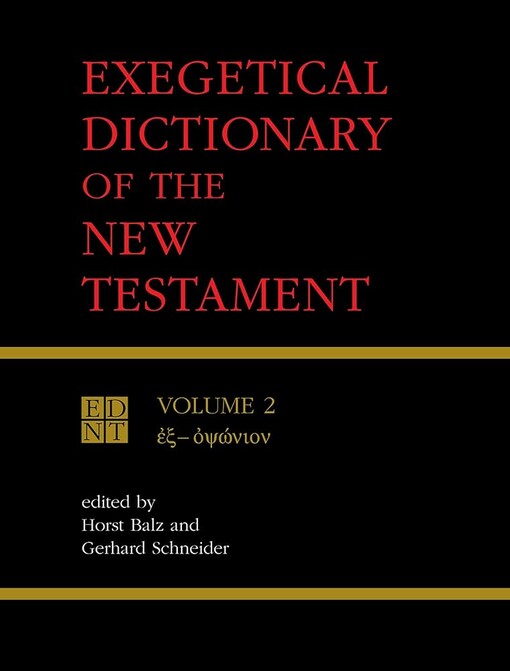 Exegetical dictionary of the New Testament, vol. 2