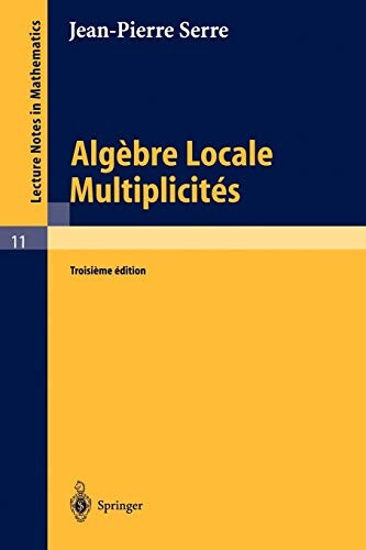 Algébre locale multiplicités