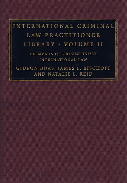 Elements of crimes under international law