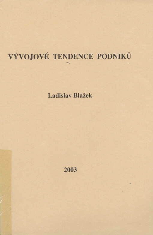 Vývojové tendence podniků
