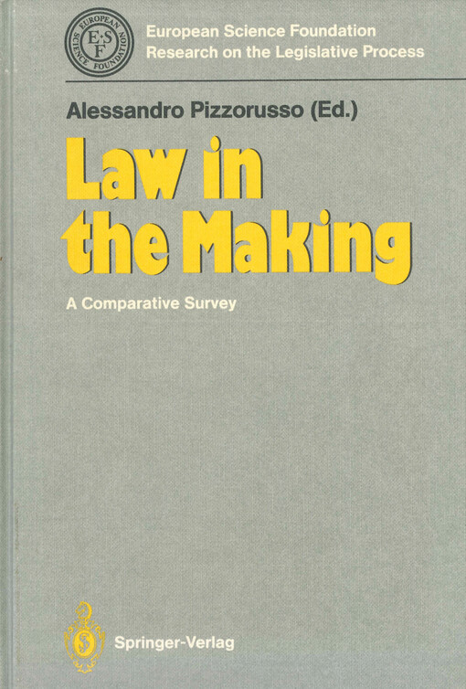 Law in the making : a comparative survey