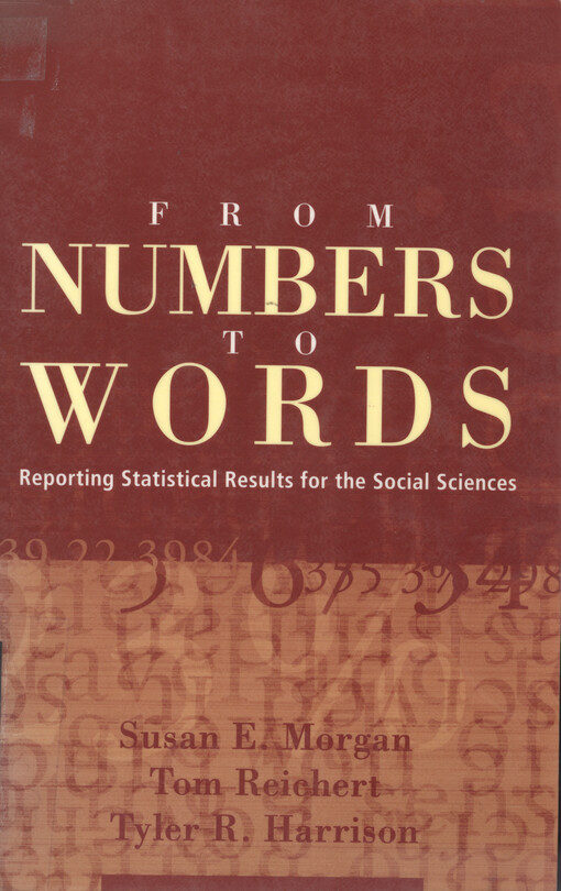 From numbers to words :reporting statistical results for the social sciences