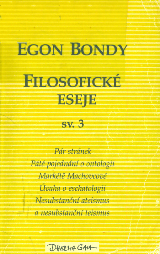 Filosofické eseje. Sv. 3