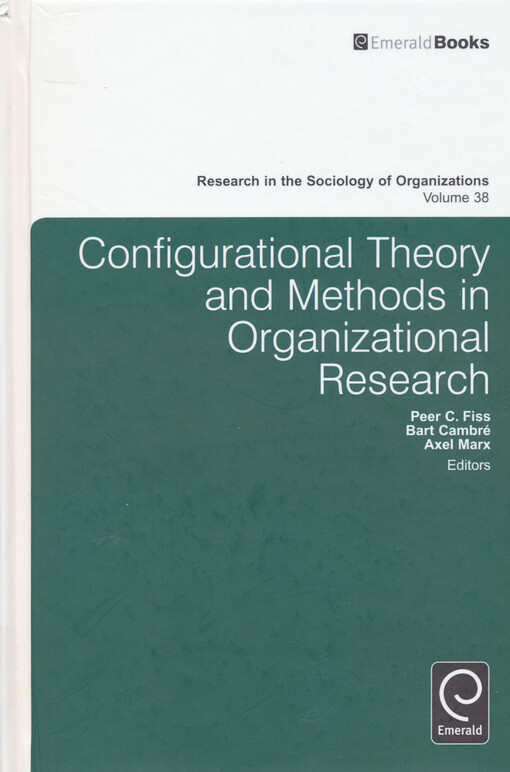 Configurational theory and methods in organizational research