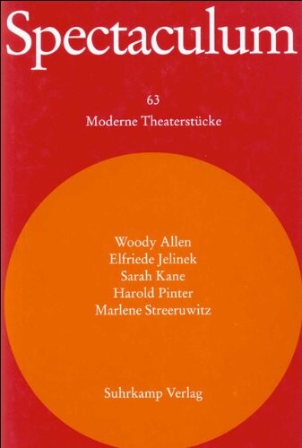 Spectaculum 63. Fünf moderne Theaterstücke und Materialien.