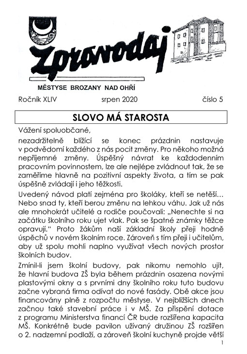Zpravodaj městyse Brozany nad Ohří