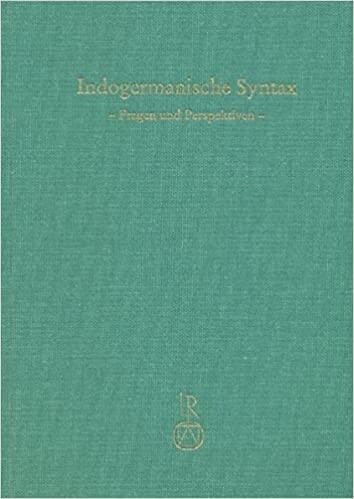 Indogermanische Syntax : Fragen und Perspektiven