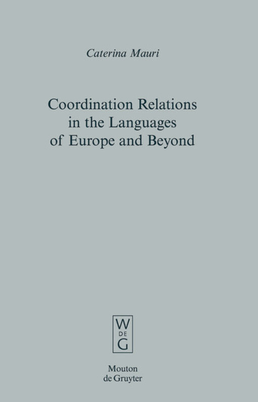 Coordination relations in the languages of Europe and beyond