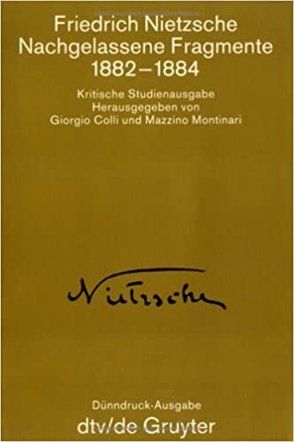 Nachgelassene Fragmente : Krit. Studienausgabe. Bd. [4], 1882-1884