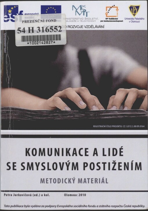 Komunikace a lidé se smyslovým postižením: metodický materiál
