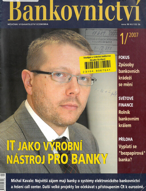Bankovnictví : odborný časopis