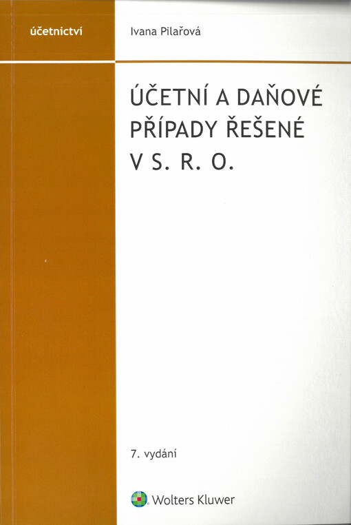 Účetní a daňové případy řešené v s.r.o.