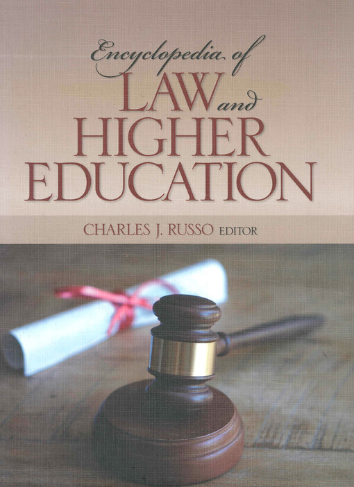 Encyclopedia of law and higher education