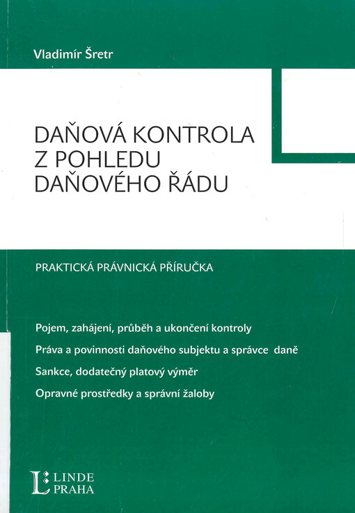 Daňová kontrola z pohledu daňového řádu