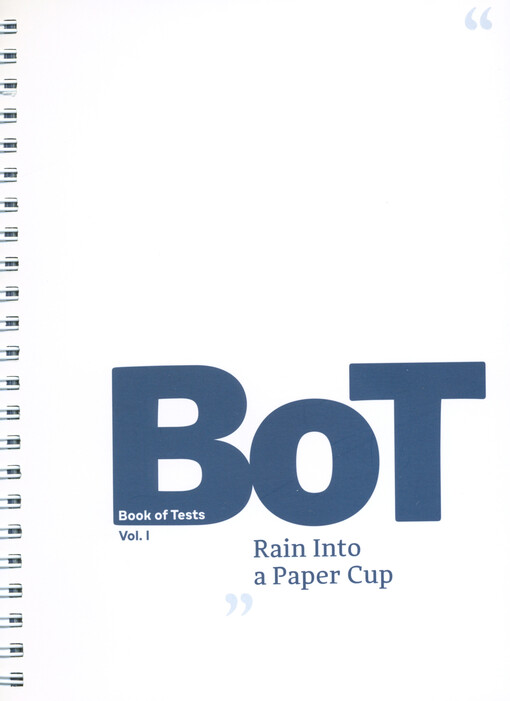 Book of tests. Vol. I