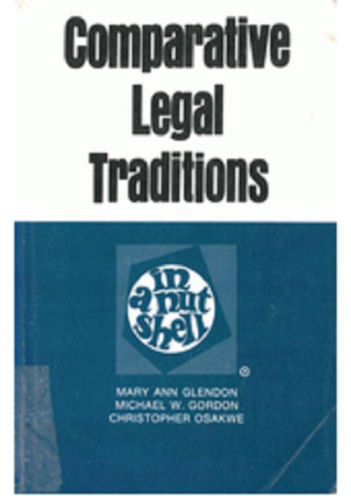 Comparative legal traditions in a Nutshell