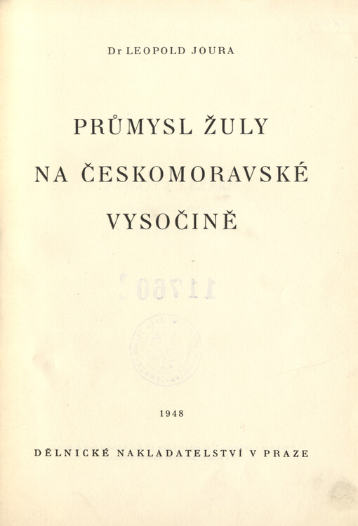 Průmysl žuly na Českomoravské vysočině