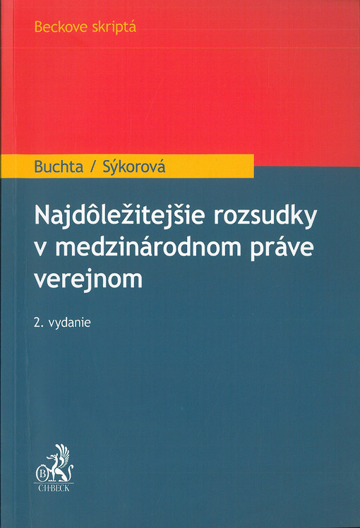 Najdôležitejšie rozsudky v medzinárodnom práve verejnom