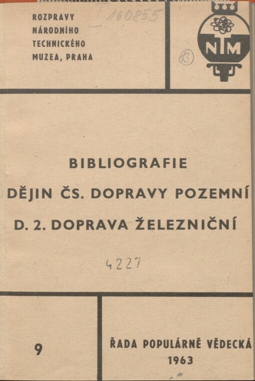 Bibliografie dějin čsl. dopravy pozemní