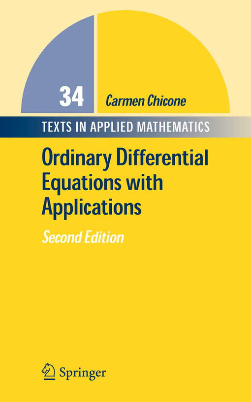 Ordinary differential equations with applications