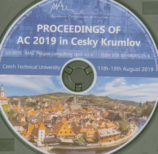 Proceedings of AC 2019 in Cesky Krumlov : The Academic Conference in Cesky Krumlov 2019 : 11th-13th August 2019