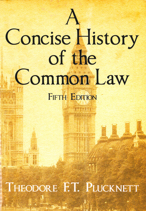 A concise history of the common law