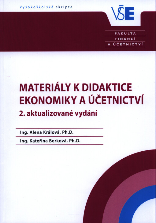 Materiály k didaktice ekonomiky a účetnictví