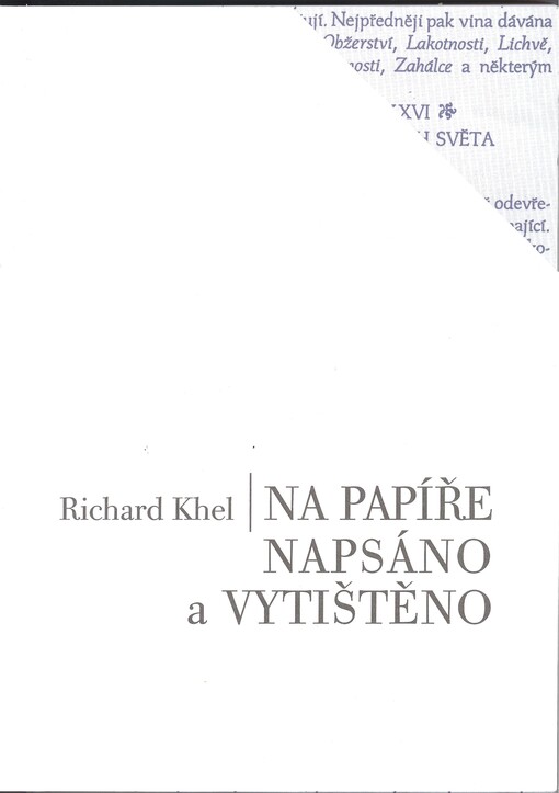 Na papíře napsáno a vytištěno