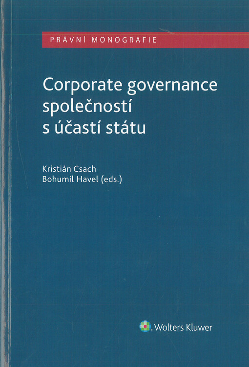Corporate governance společností s účastí státu