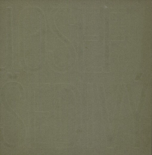 Josef Šedivý :Životní dílo : Katalog výstavy, Praha, květen - červen 1977