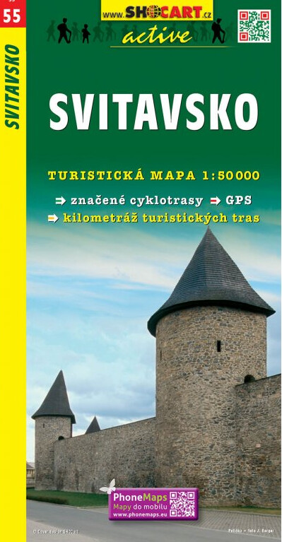 Svitavsko turistická mapa 1:50^000 : aktualizované vydání, turistické trasy, historické památky, přírodní zajímavosti, ubytování a stravování, podporuje GPS