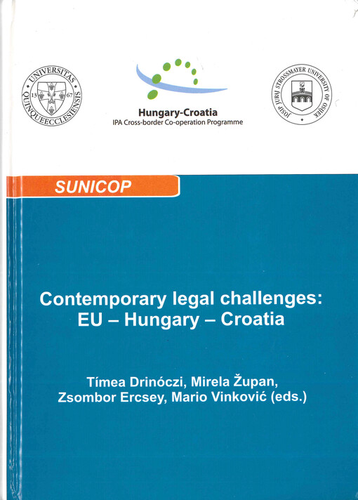 Contemporary legal challenges: EU - Hungary - Croatia