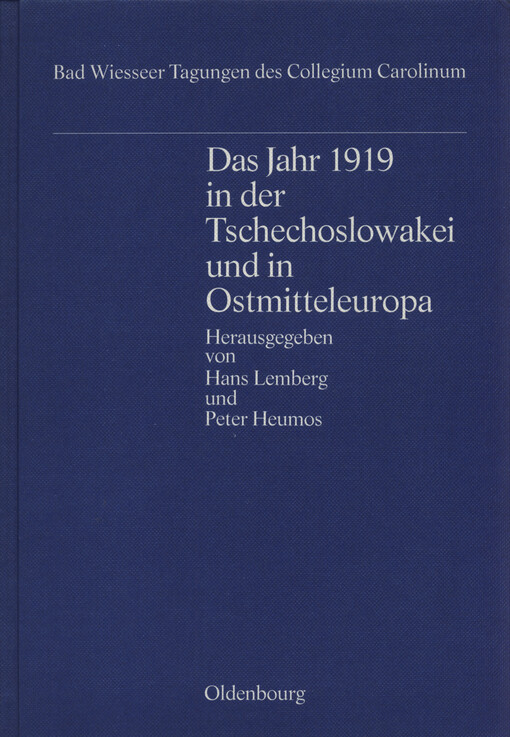 Das Jahr 1919 in der Tschechoslowakei und in Ostmitteleuropa