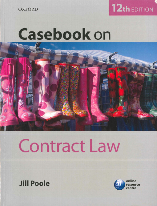 Casebook on contract law