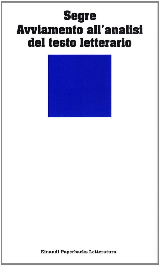 Avviamento all'analisi del testo letterario (Einaudi paperbacks) (Italian Edition)