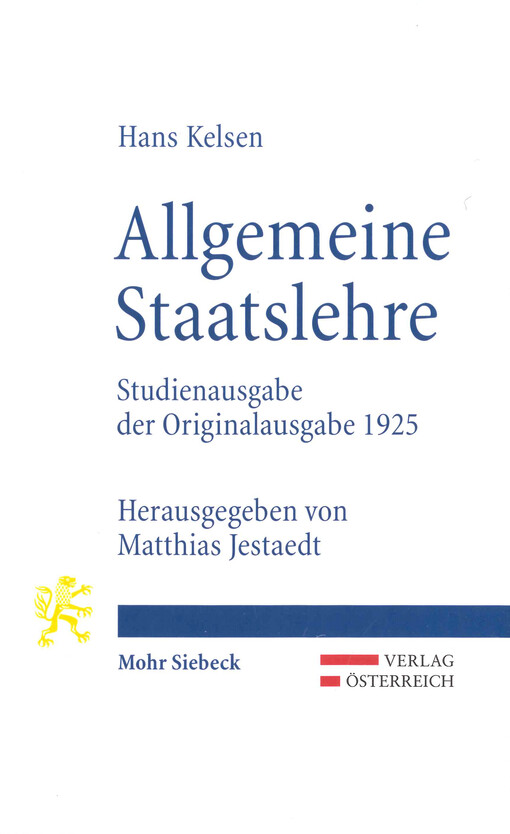 Allgemeine Staatslehre : Studienausgabe der Originalausgabe 1925