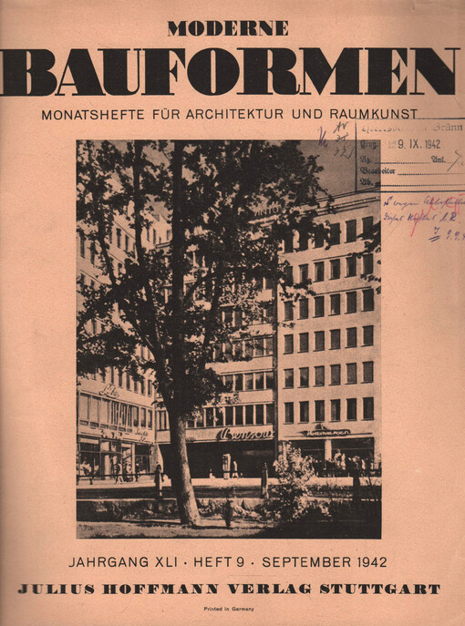 Moderne Bauformen : Monatschefte für Architektur und Raumkunst