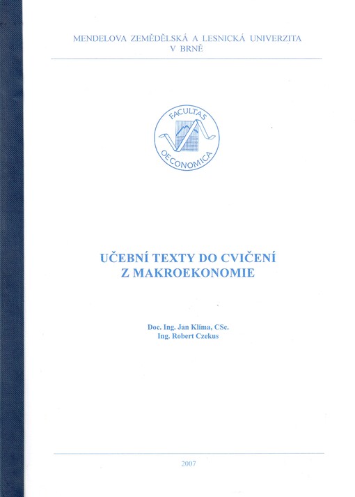 Učební texty do cvičení z makroekonomie