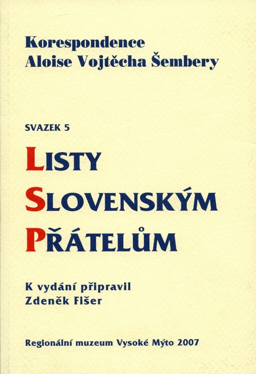 Korespondence Aloise Vojtěcha Šembery