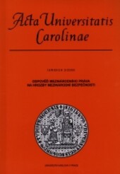 Odpověď mezinárodního práva na hrozby mezinárodní bezpečnosti