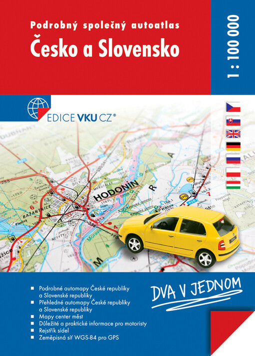 Česko a Slovensko podrobný společný autoatlas 1:100 000