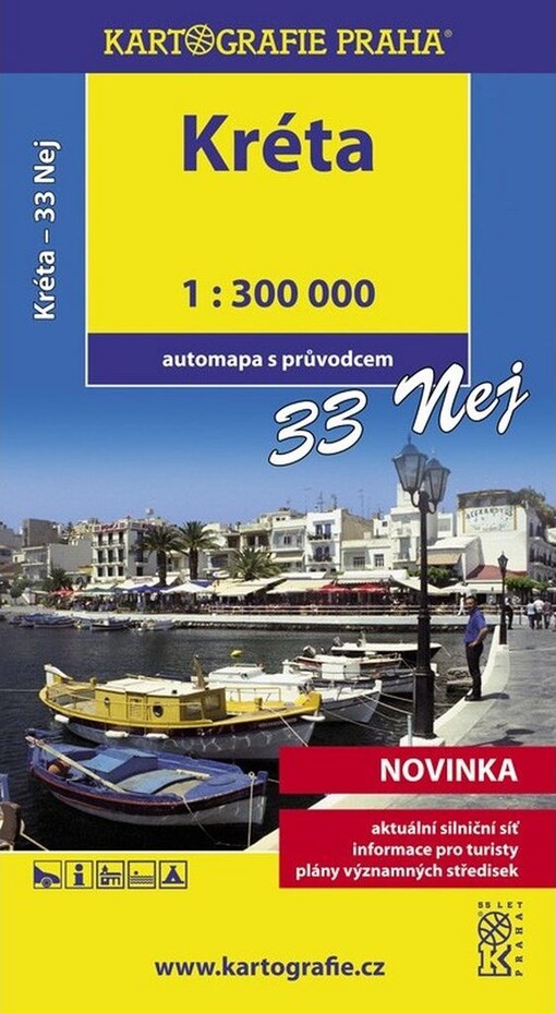 Kréta - 33 nej automapa s průvodcem 1:300 000
