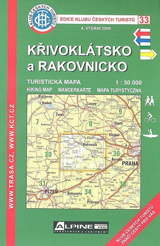 Křivoklátsko a Rakovnicko turistická mapa 1:50 000