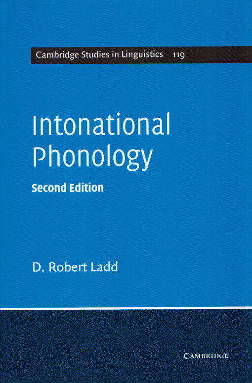 Intonational phonology